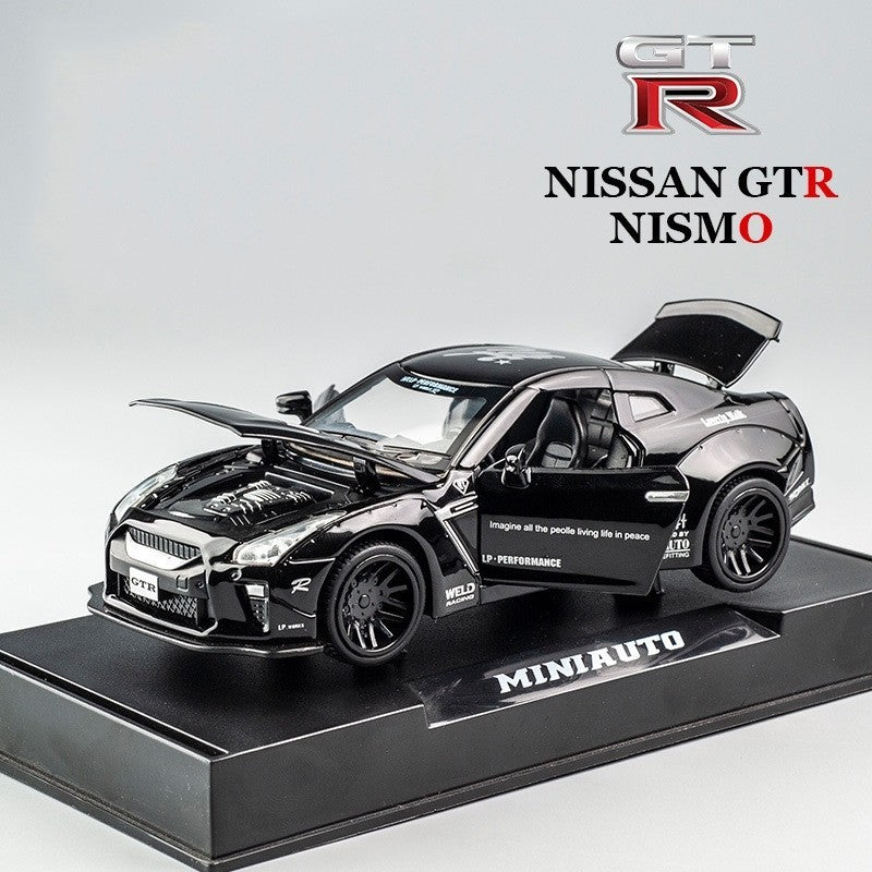 Nissan GTR Car Pull Back 1:32 Diecast Metal Toy Car