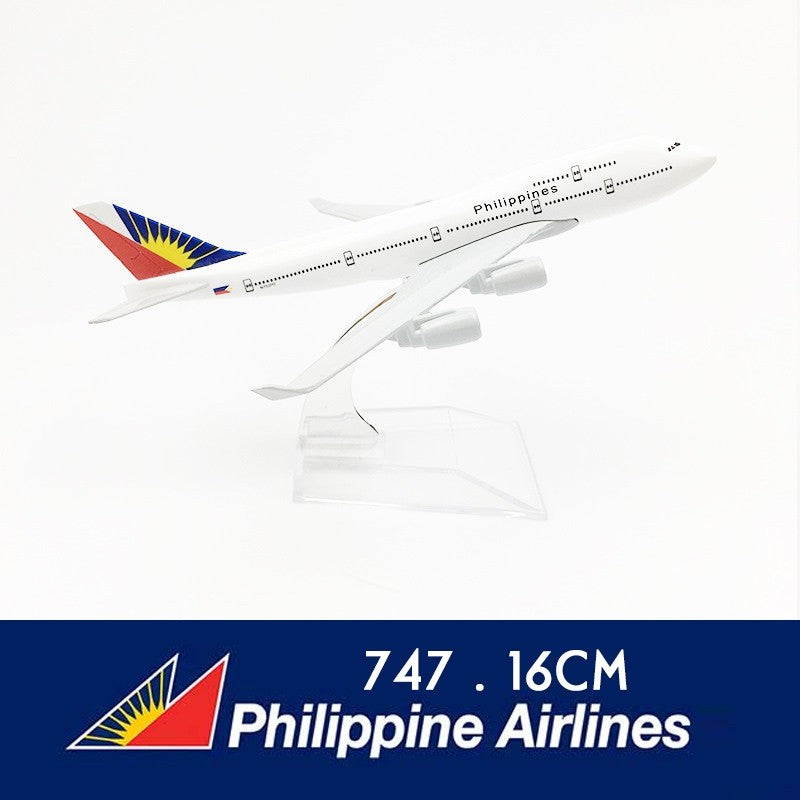Philippines Airlines Airbus A380 Boeing B747 Airplane Model