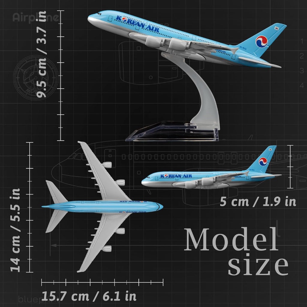 Korean Airlines A380 Plane Model Display