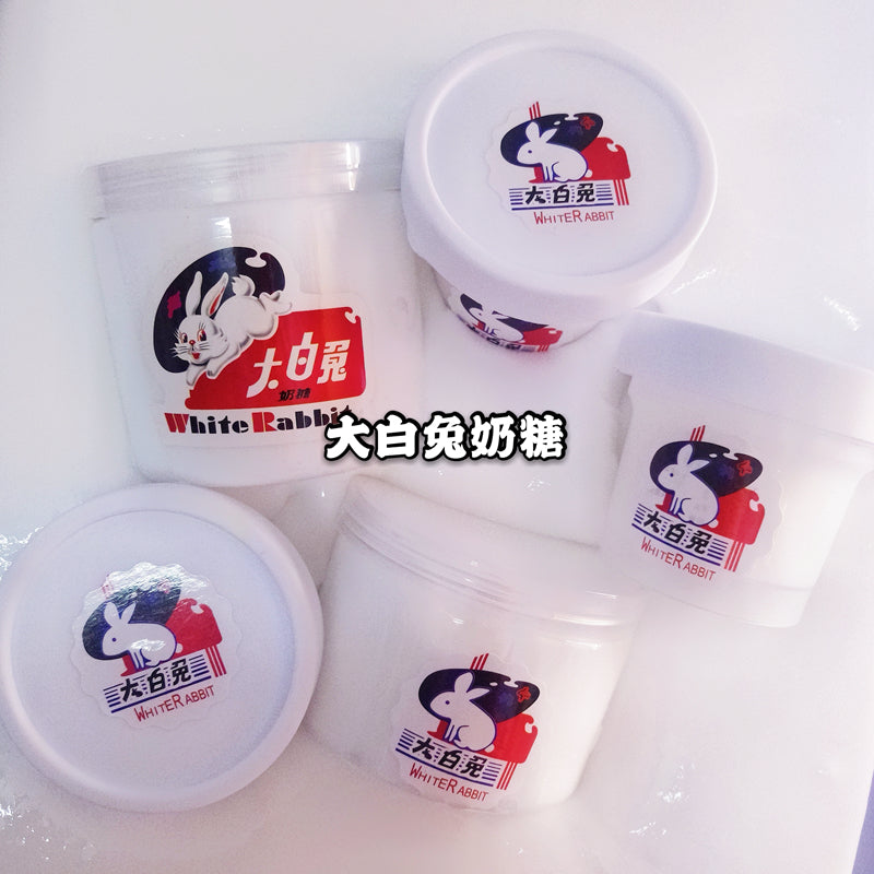 White Rabbit Fluffy Butter Slime Sensory Toy