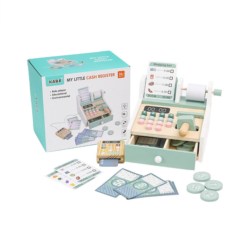 KABI Cashier Pretend Play Children Wooden Toy