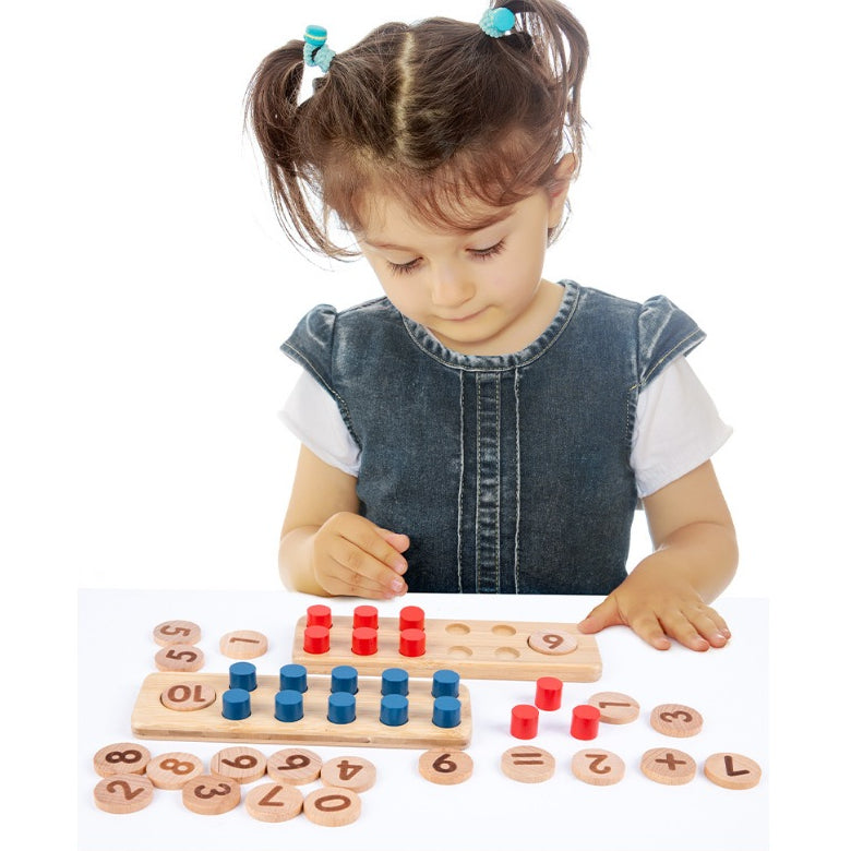 Ten Frame Unit Plus Montessori Math Wooden Toy