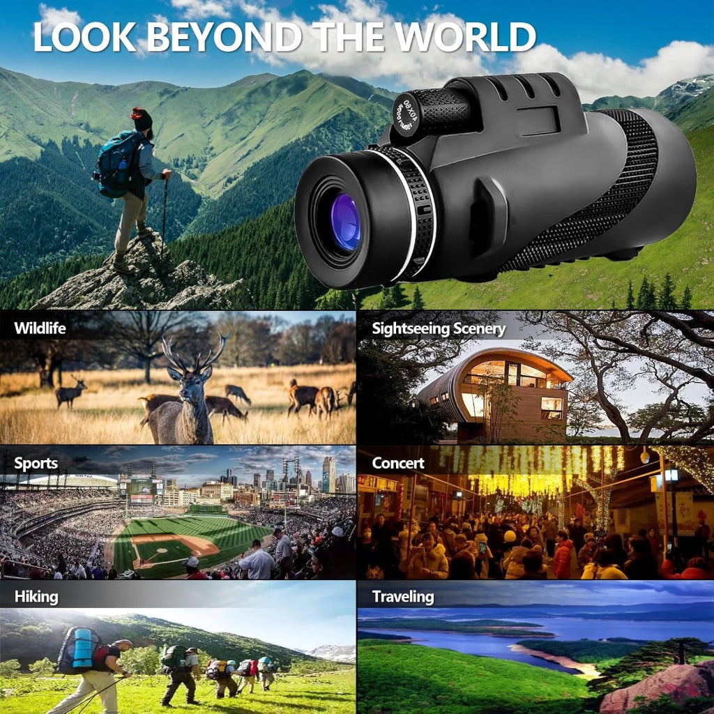 40x60 Monoculars with Smartphone Tripod