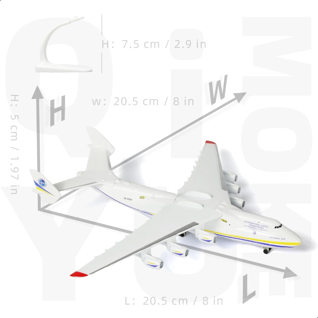 Antonov AN225 Biggest Cargo Plane Model Airplane Miniature
