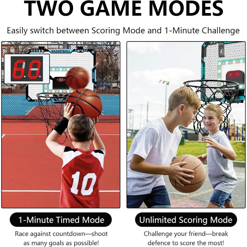LED Basketball Board with Score Counter Light & Sound