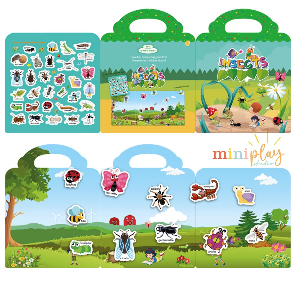 Sticker Book Insects