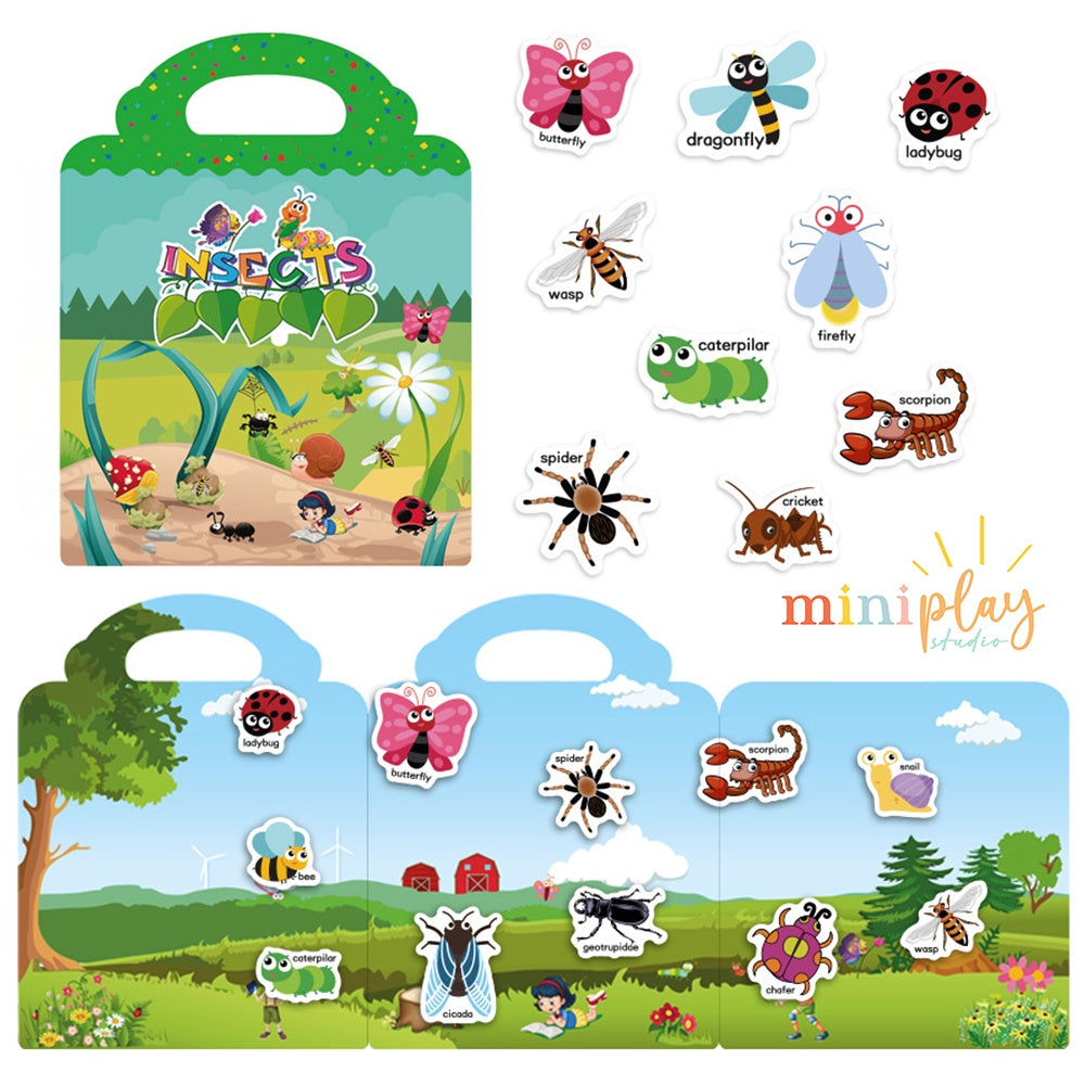 Sticker Book Insects