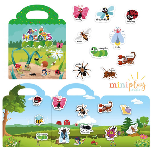 Sticker Book Insects