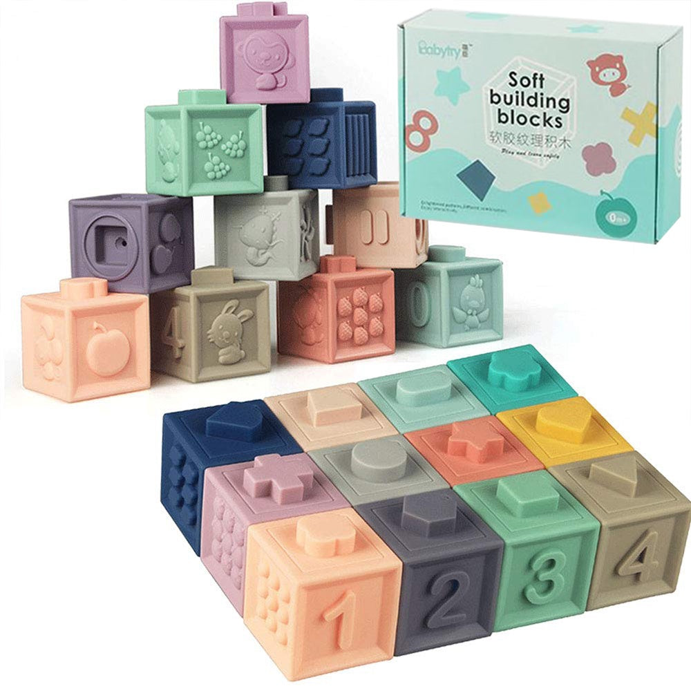 6pc Soft Building Blocks