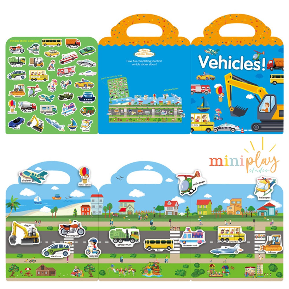 Sticker Book Vehicles