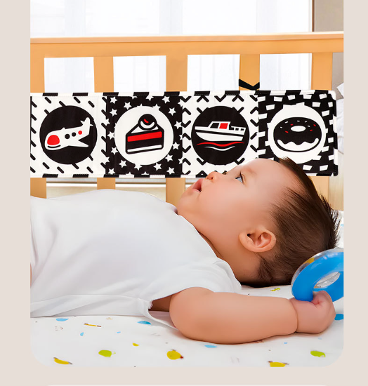High Contrast Baby Sensory Soft Cloth Books
