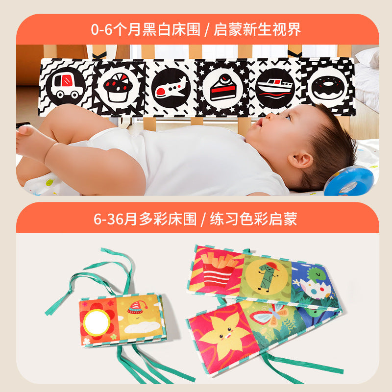 Bedside Baby Sensory Soft Cloth Books