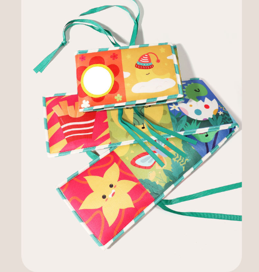 Bedside Baby Sensory Soft Cloth Books