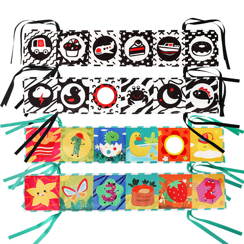 High Contrast Baby Sensory Soft Cloth Books