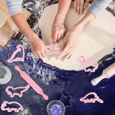 26pc Ruffled Pink Dinosaur