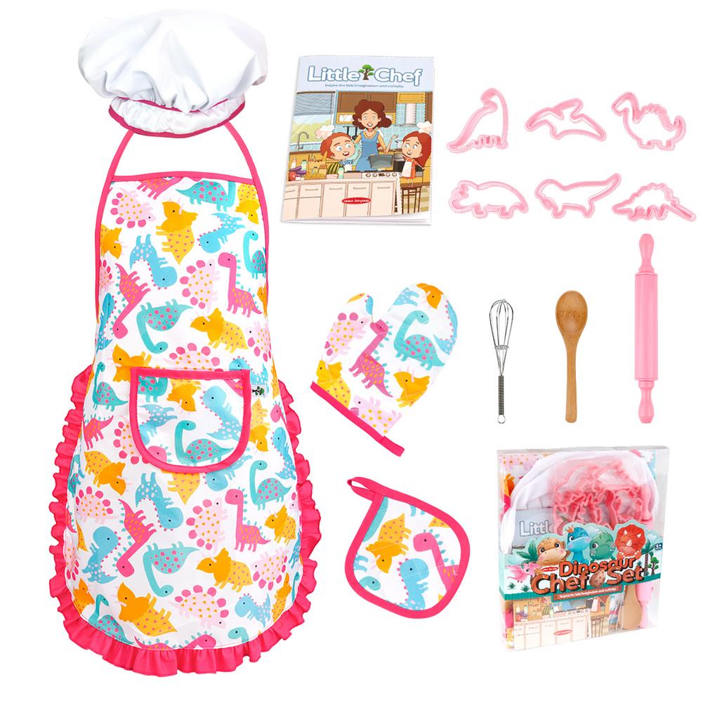 26pc Ruffled Pink Dinosaur