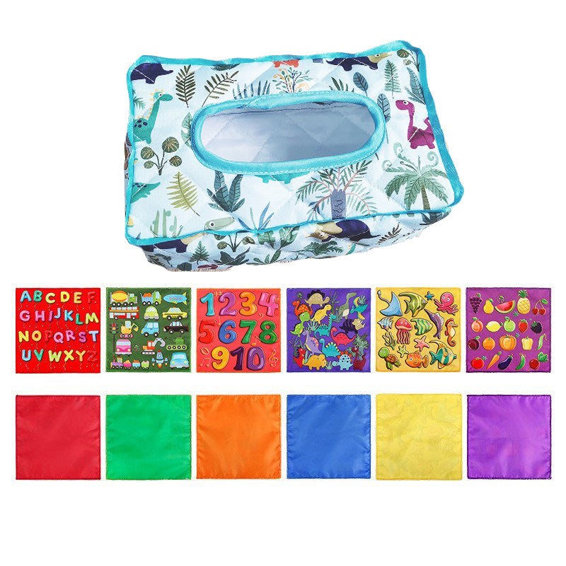 Scarf Tissue Box 7-Jungle Dinosaur