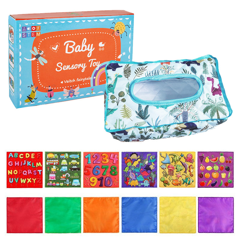 Scarf Tissue Box 7-Jungle Dinosaur