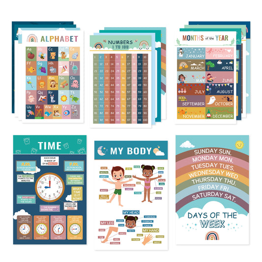 16pc Posters Boho