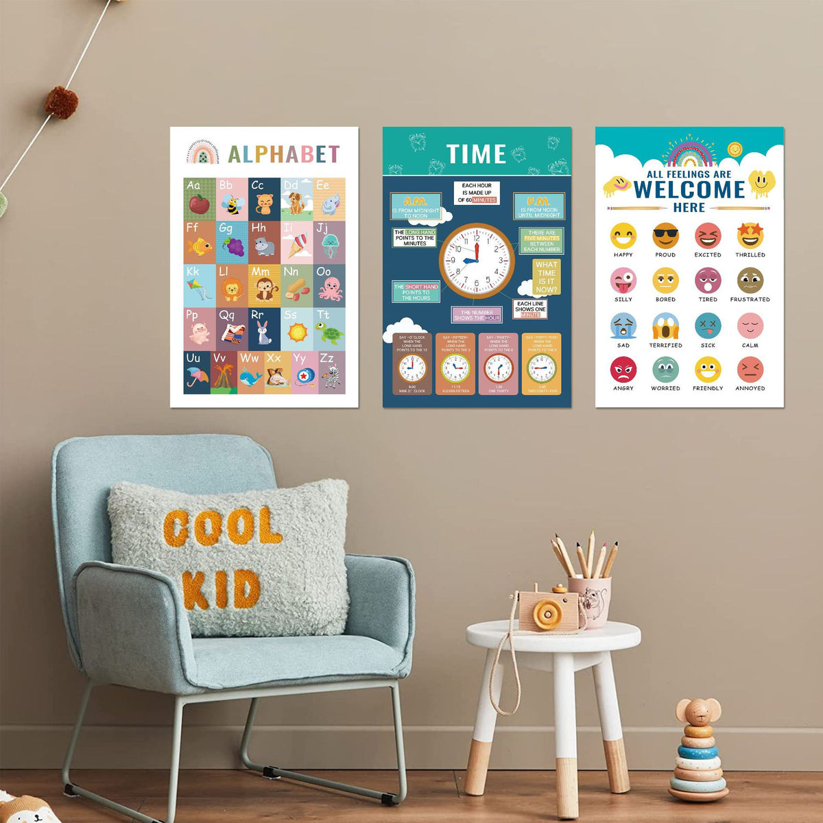 16pc Posters Boho