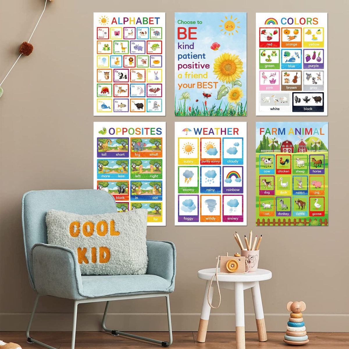 12pc Posters Classroom