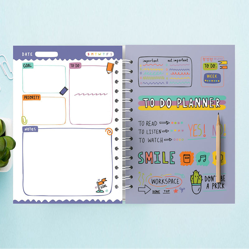 A5 To Do Planner Blue