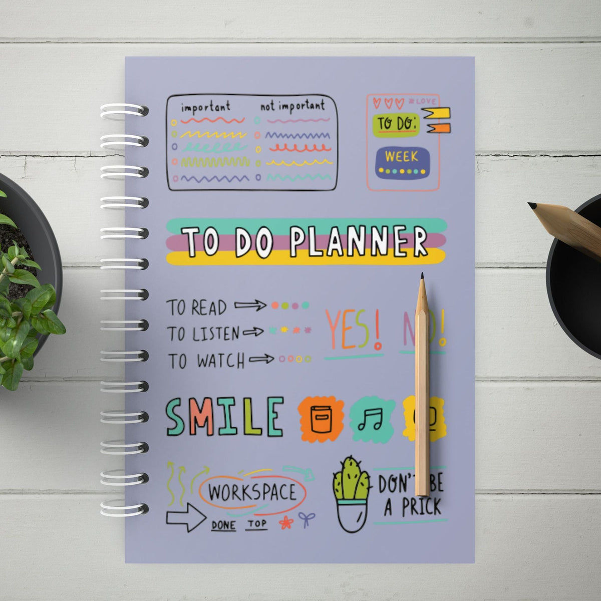 A5 To Do Planner Blue