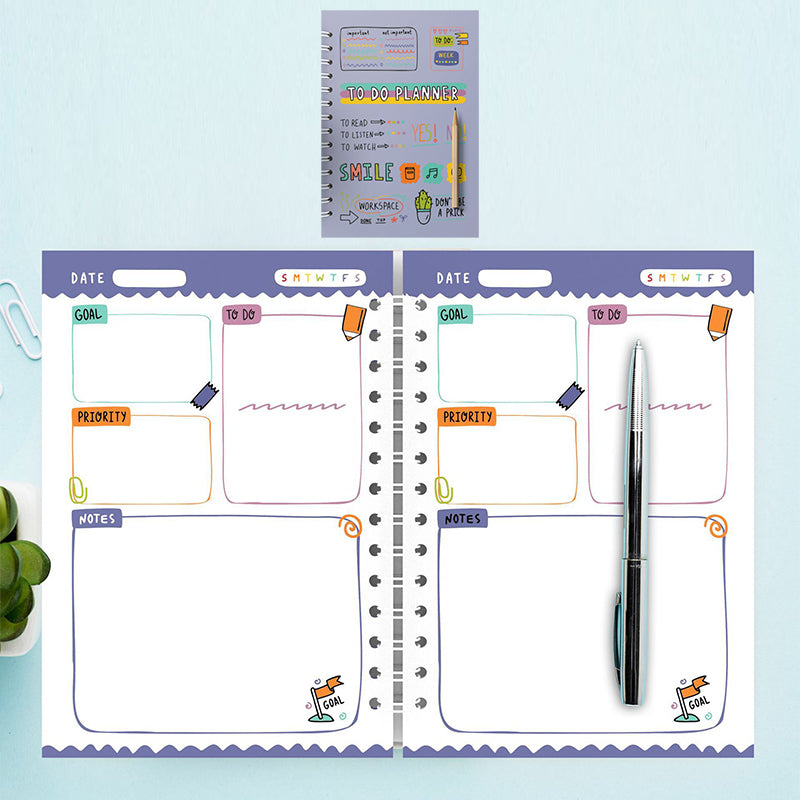 A5 To Do Planner Blue