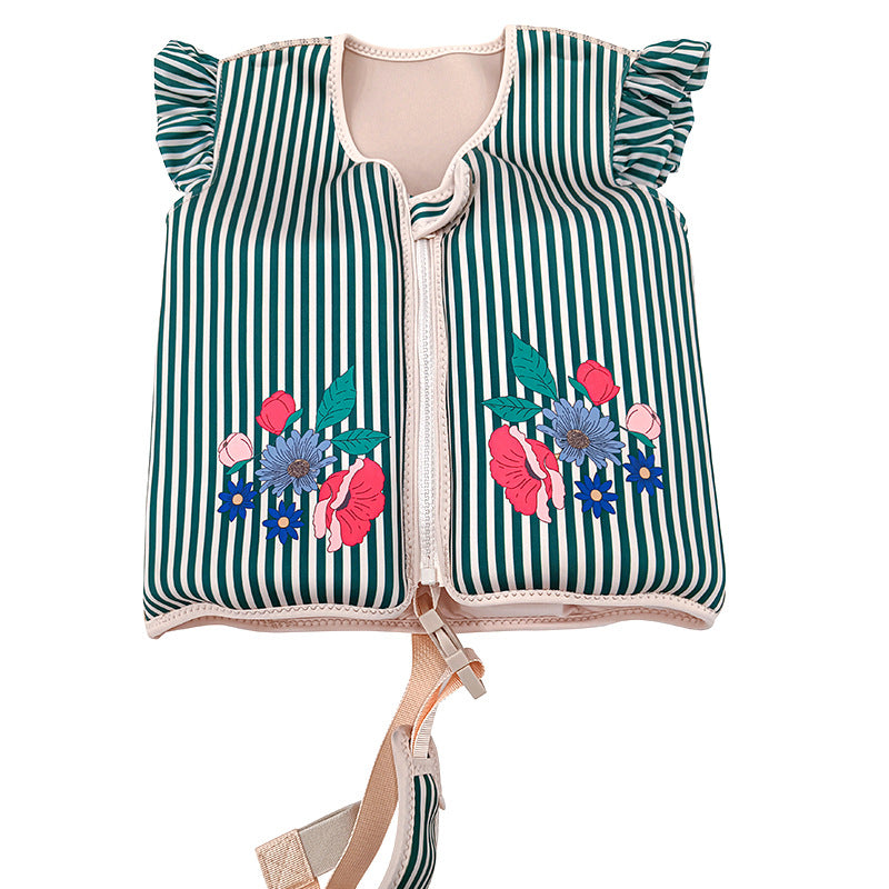 Swim Vest Stripe Green