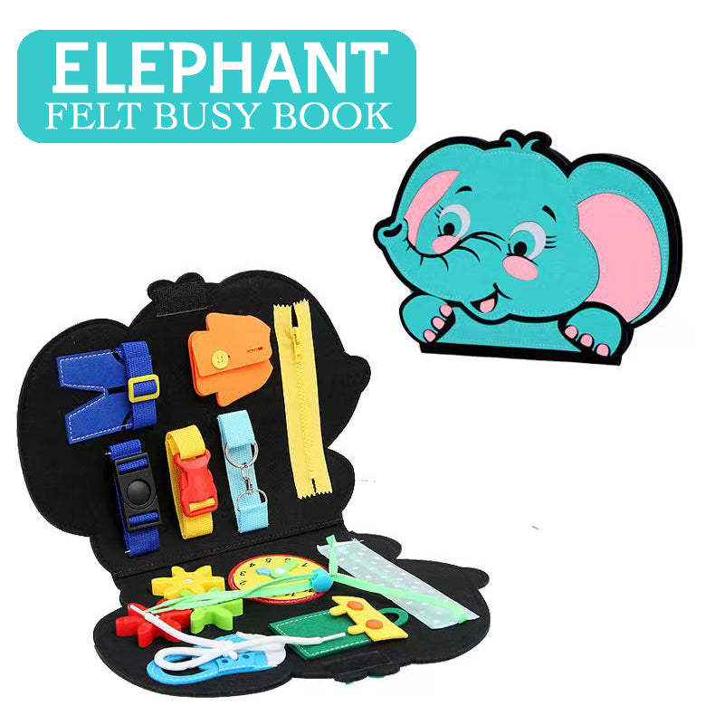 Elephant Felt Busy Book