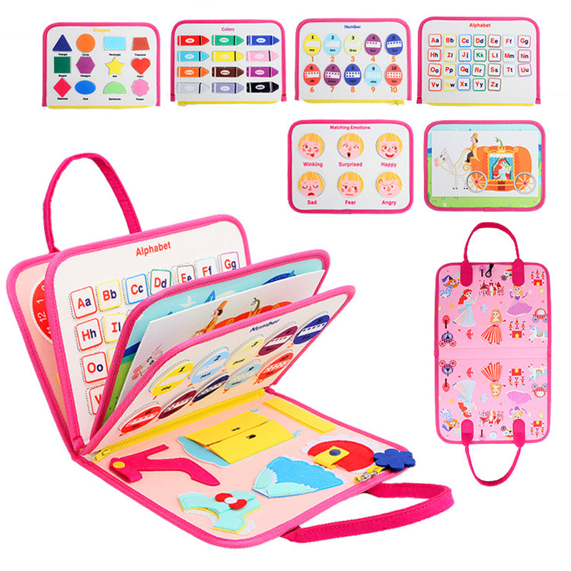Pink Princess Felt Busy Book