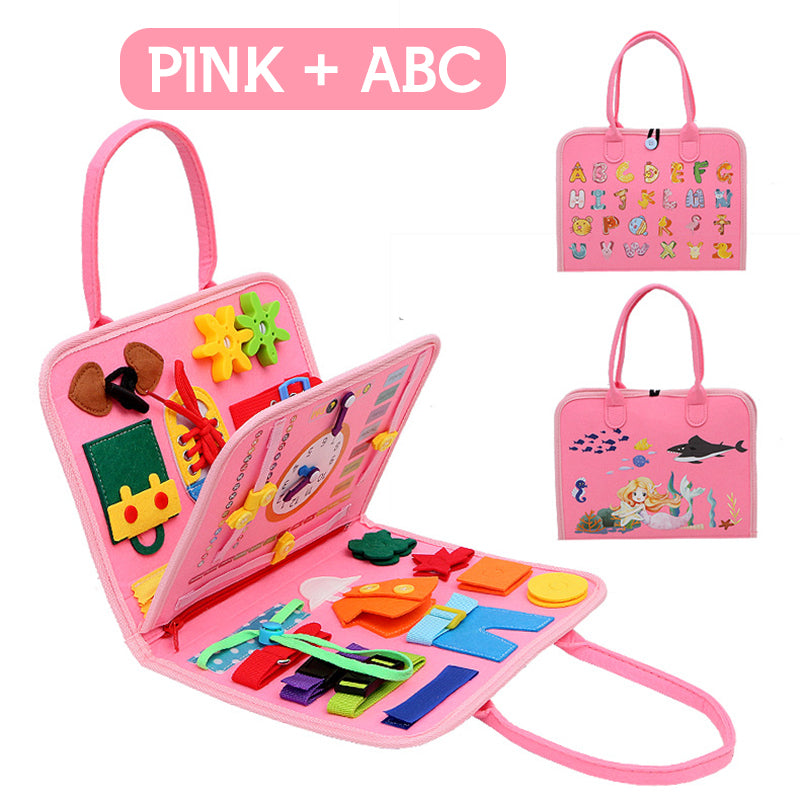 Pink ABC Felt Busy Book