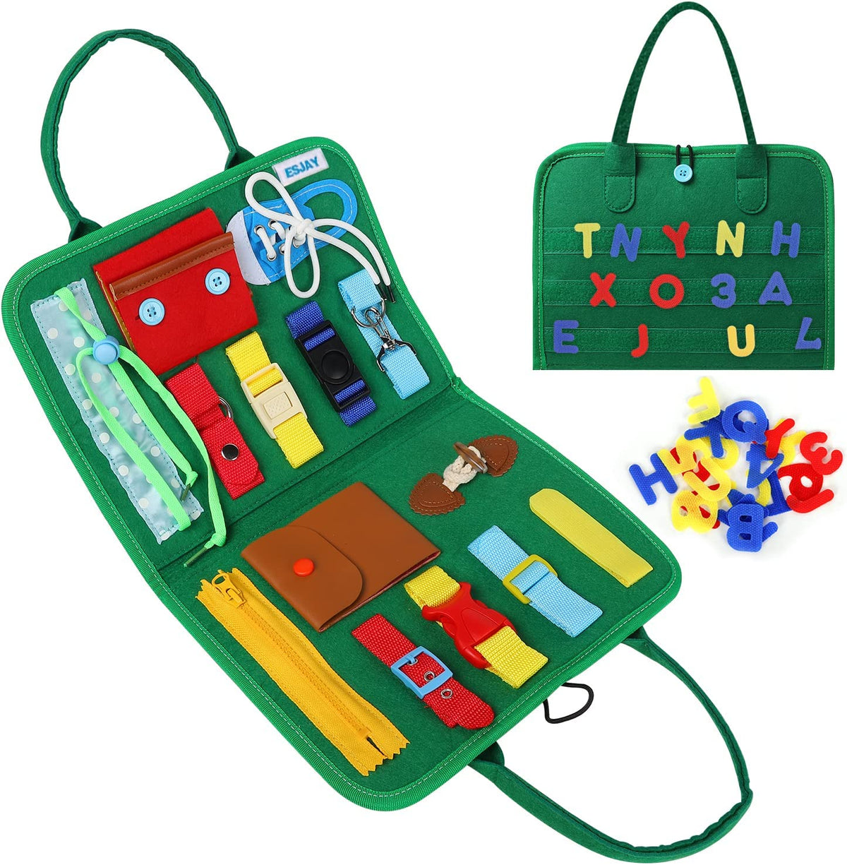 Green Felt Busy Book