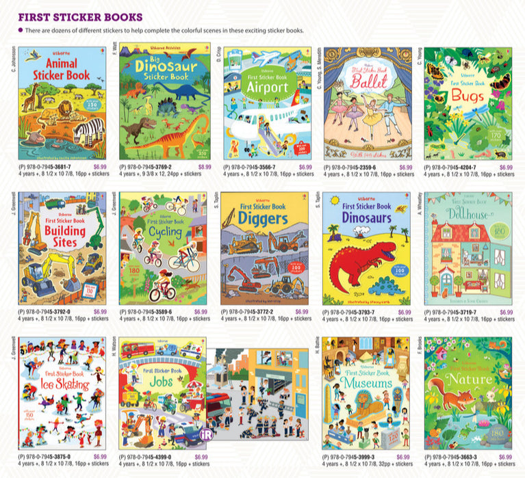 Usborne First Sticker Book Fairground