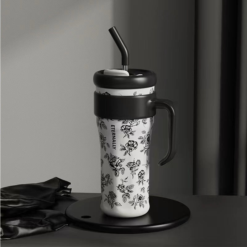 Red Floral 1250ml Tumbler