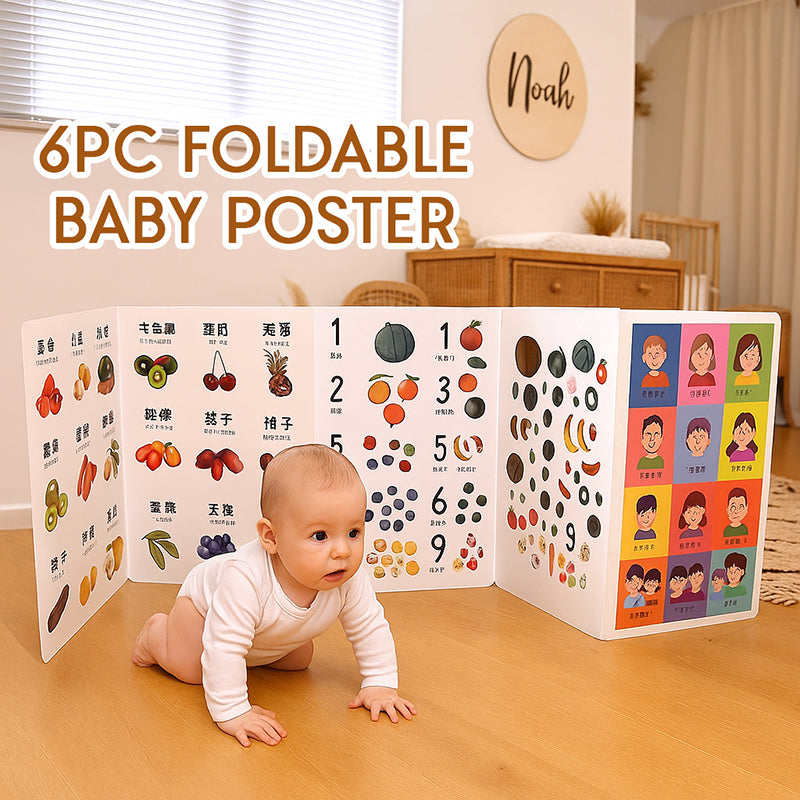 6pc Foldable Baby Posters