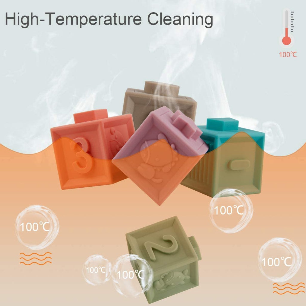 6pc Soft Building Blocks