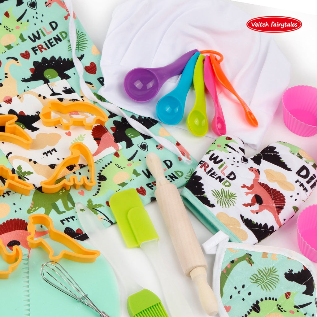 26pc Green Dinosaur