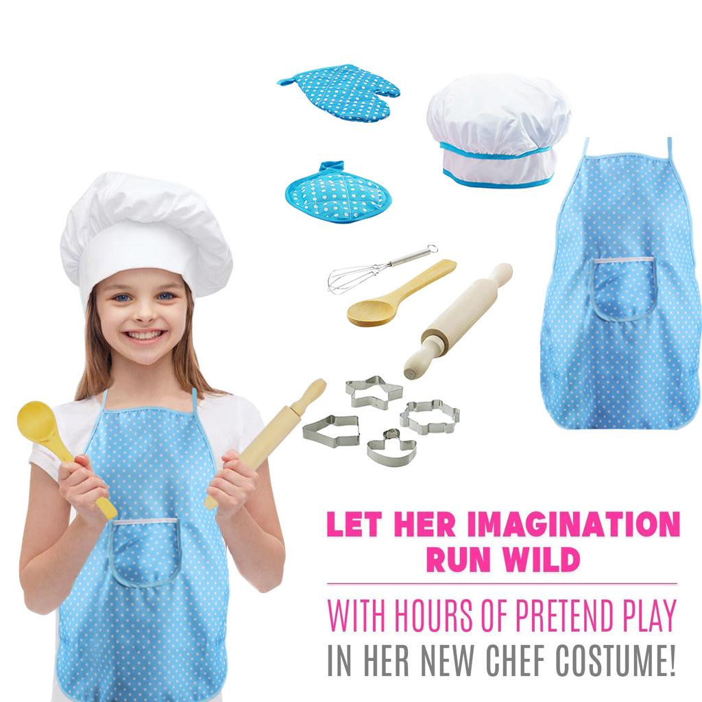 11pc Blue Polka