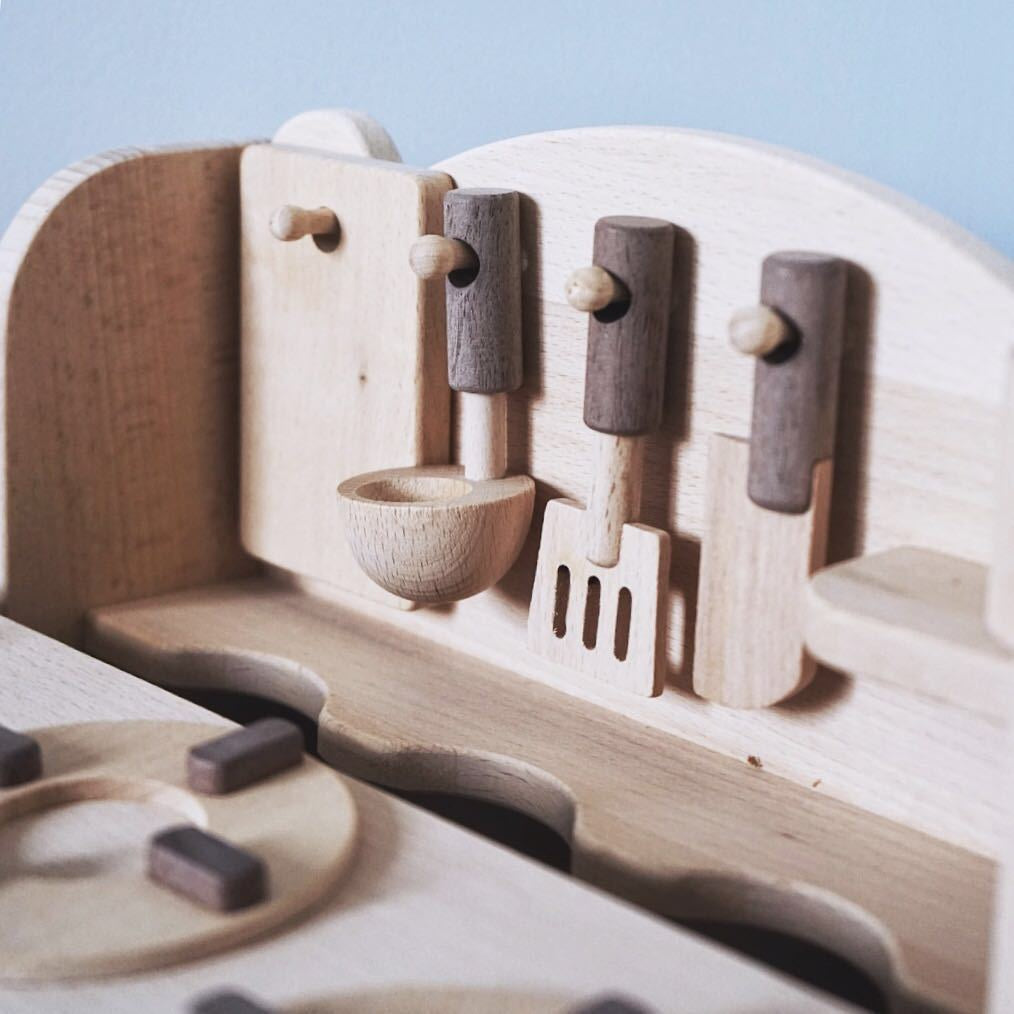 Natural Wood Mini Kitchen