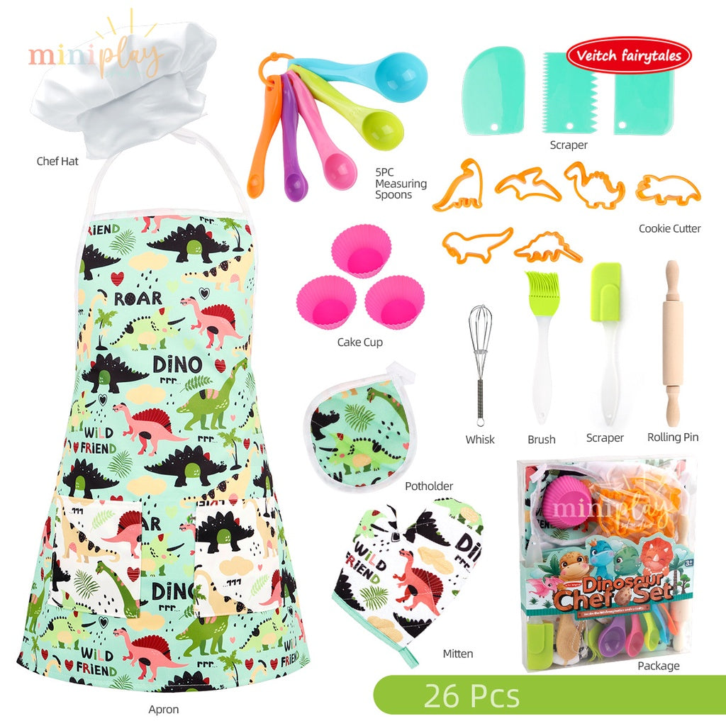 26pc Green Dinosaur