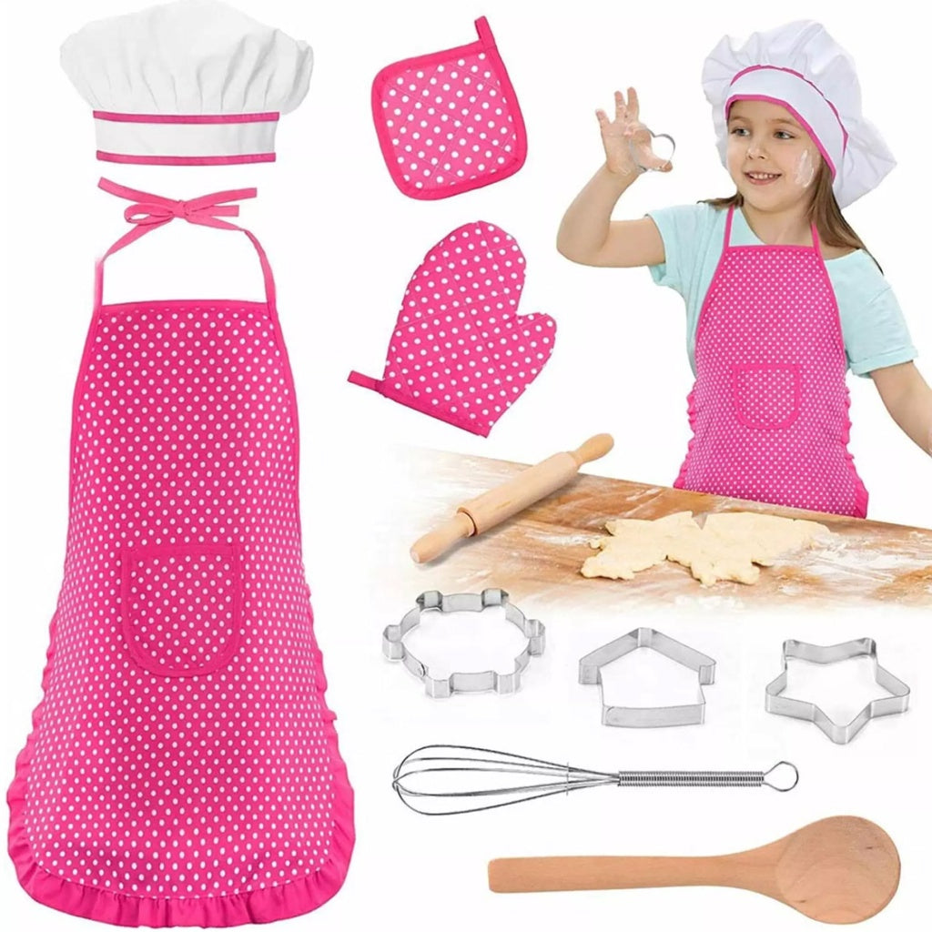 11pc Blue Polka