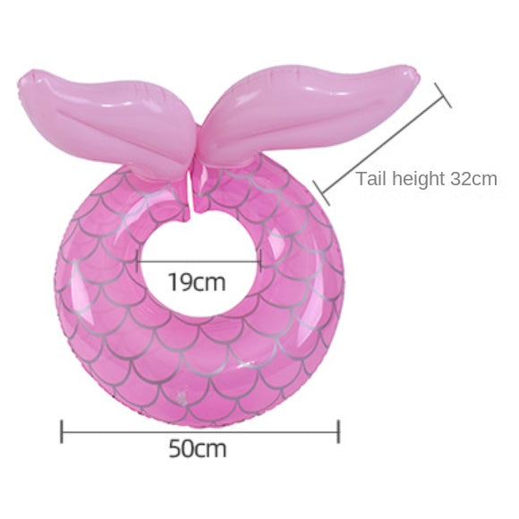 Pink Mermaid Swim Float