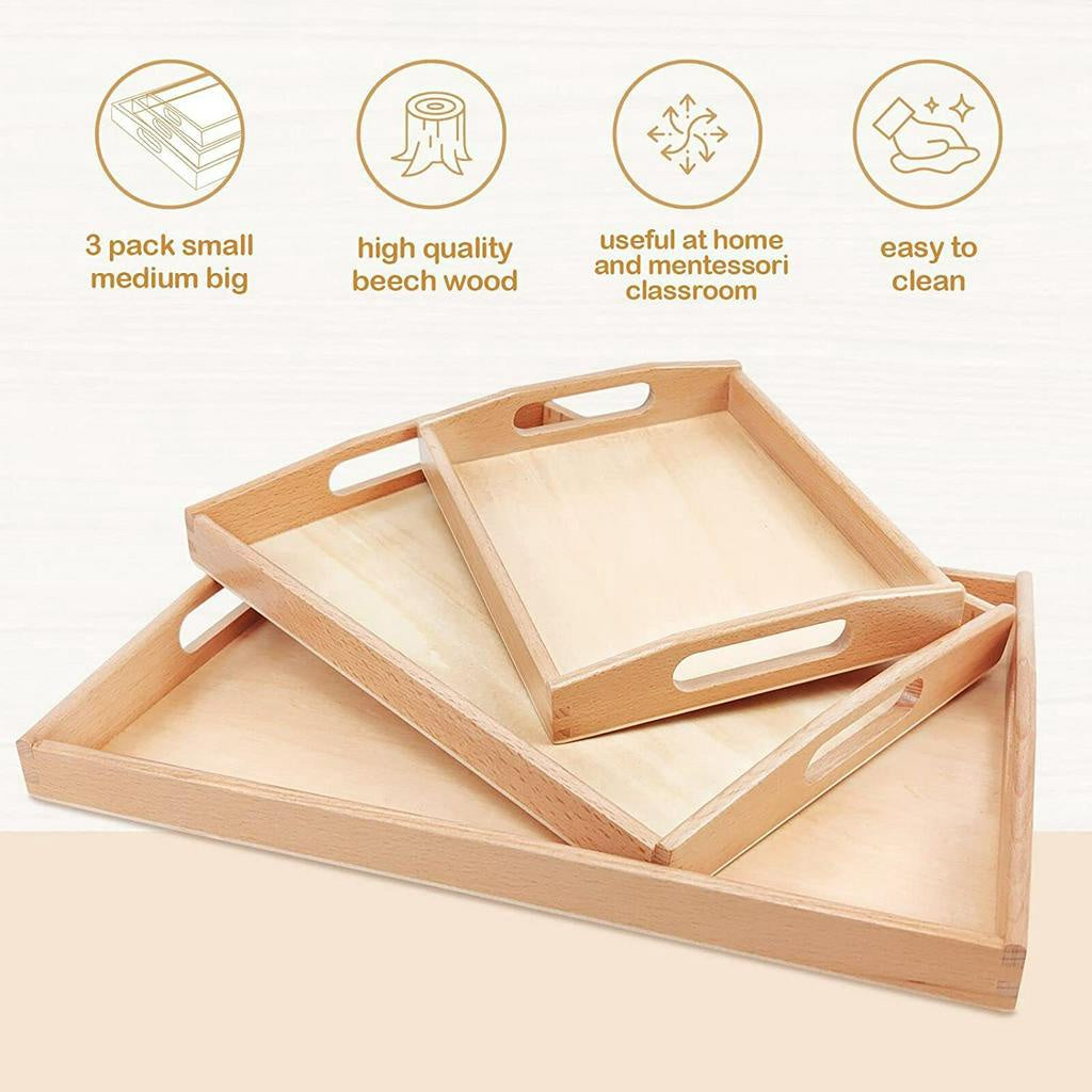 Montessori Wooden Tray