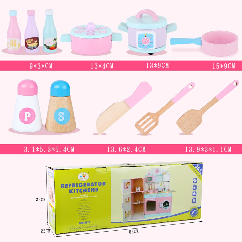 Pink Refrigerator Kitchen
