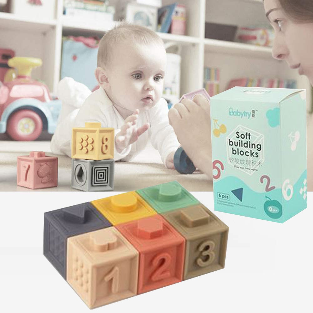 12pc Soft Building Blocks