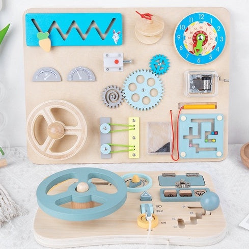 Blue Wheel Busy Board