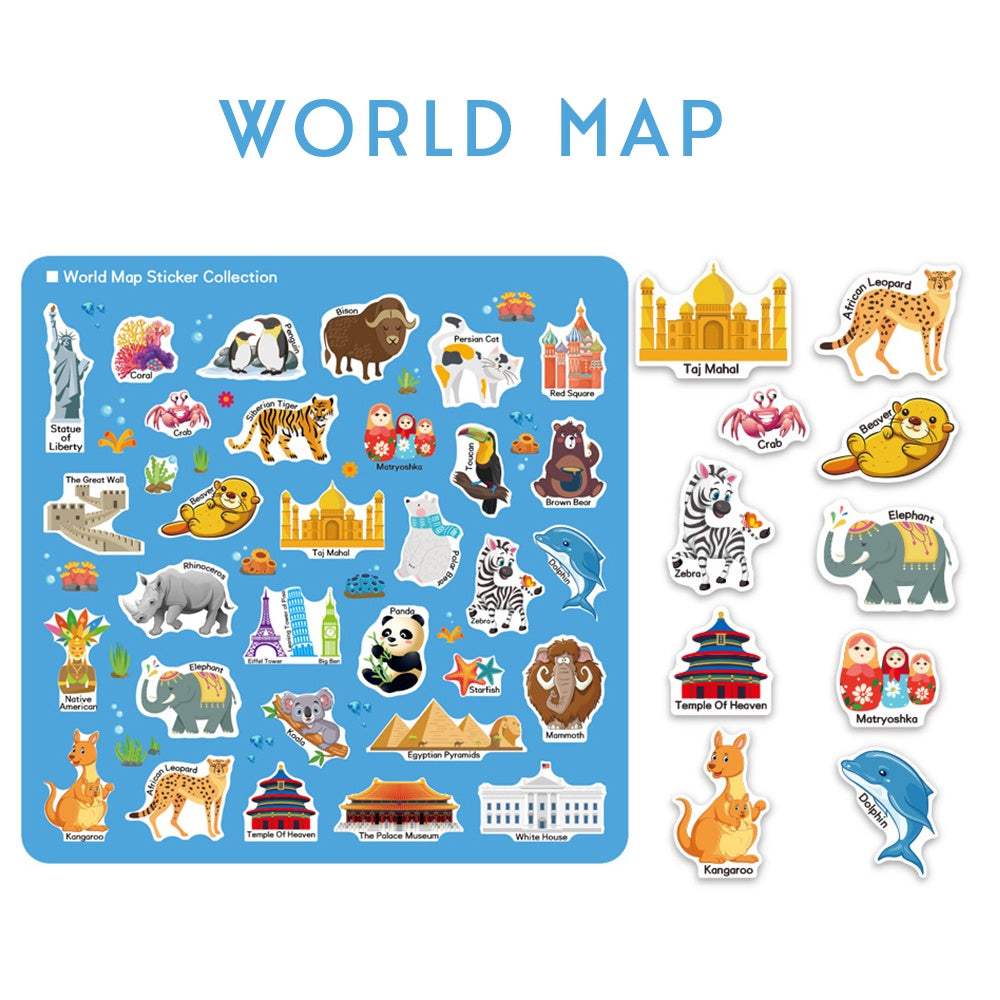 Sticker Book World Map