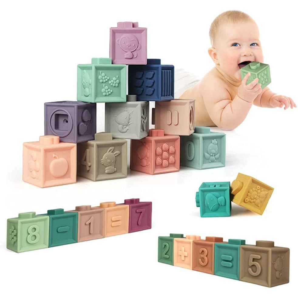 12pc Soft Building Blocks