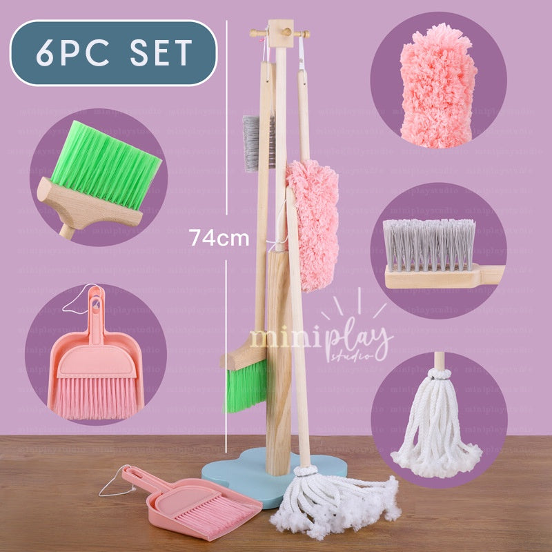6pc Pink Broom